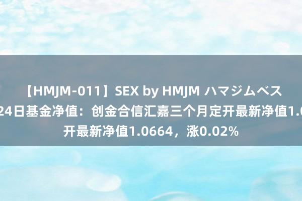 【HMJM-011】SEX by HMJM ハマジムベスト09 6時間 7月24日基金净值：创金合信汇嘉三个月定开最新净值1.0664，涨0.02%