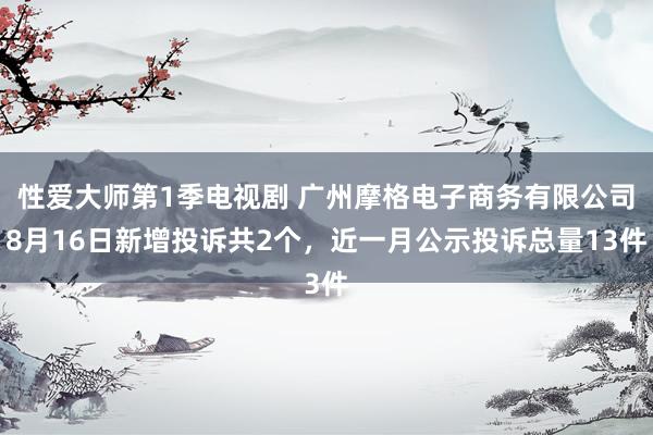 性爱大师第1季电视剧 广州摩格电子商务有限公司8月16日新增投诉共2个，近一月公示投诉总量13件